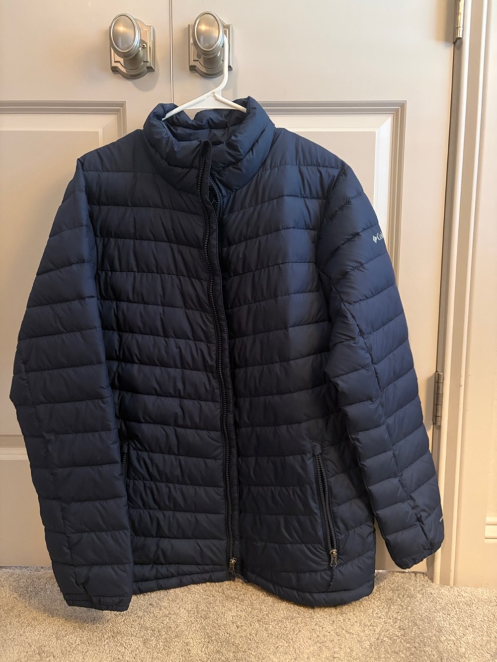 Columbia Navy Quilted Packable Puffer Jacket